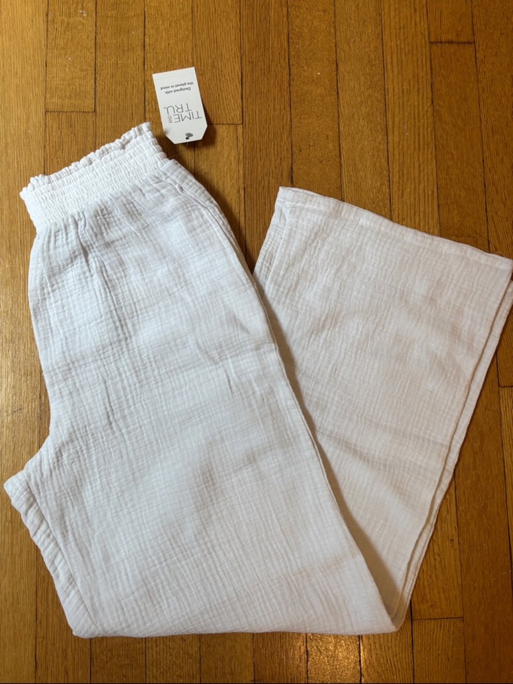 White Gauze Lounge Pants